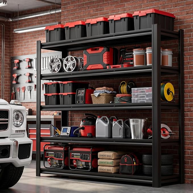 84" H Heavy Duty Metal Storage Shelving, 5000 LBS Capacity - Image 3