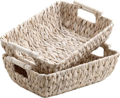 Storageworks Wicker Baskets for Shelves, Large Wicker Baskets for Storage by StorageWorks