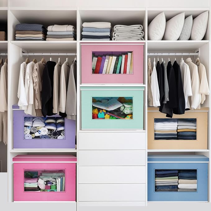 Threehoney 10 Pcs Fabric Storage Cubes - Image 6