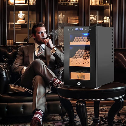 25L Cigar Electric Humidor, Thermostatic Electric Cooler Cabinet - Image 7