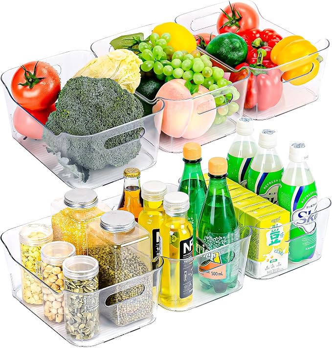12 Pack Clear Plastic Storage Bins, Acrylic Organizer and Containers - Image 8