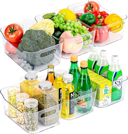 12 Pack Clear Plastic Storage Bins, Acrylic Organizer and Containers - Image 8