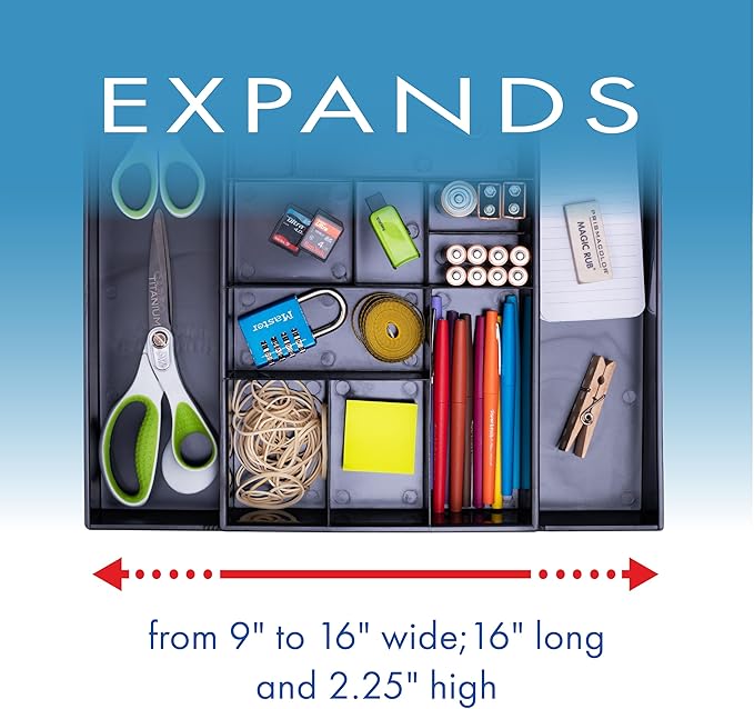 Dial Industries Expandable Office Drawer Desk Organizer Storage Tray - Image 5