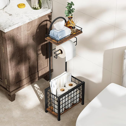 Toilet Paper Holder Stand, Freestanding Toilet Paper Holder - Image 2
