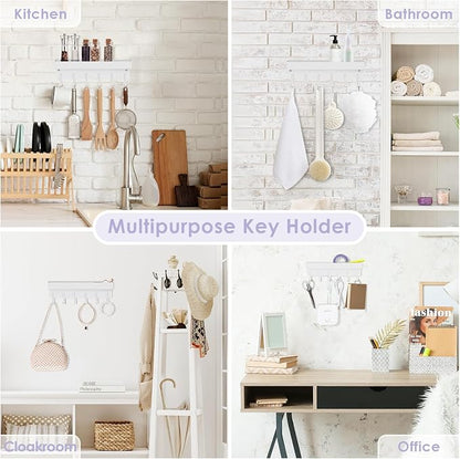 VIS'V Key Holder Wall Mount, Adhesive Key Rack - Image 7