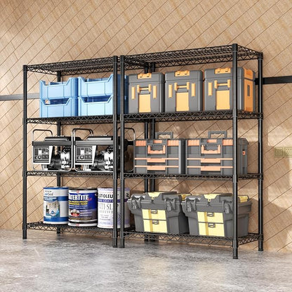 SINGAYE 4 Shelves Wire Storage Shelf 1400LBS Heavy Duty Storage Shelving Unit - Image 7