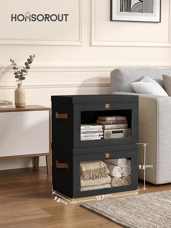 Homsorout Medium Fabric Storage Bins - Image 7