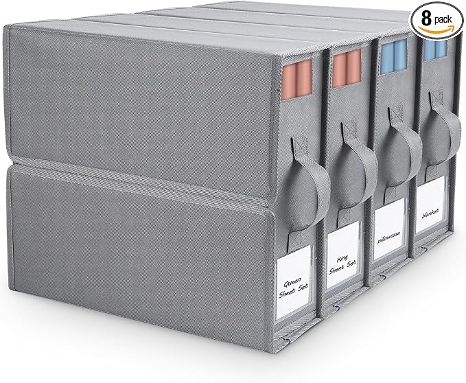 Bed Sheet Organizers and Storage by FINNEYA
