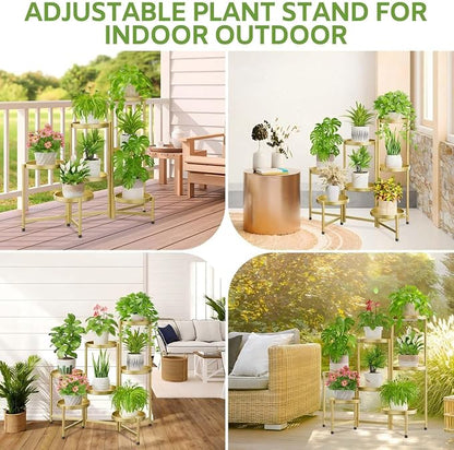 iDavosic.ly 7 Tier Large Plant Stand Indoor, 10 Inch Wide Tall Corner Metal - Image 2