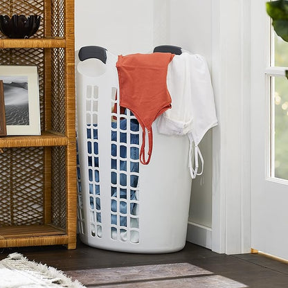 Gracious Living Easy Carry Flex Hamper, Large 87.5 Liter Lightweight Plastic - Image 6