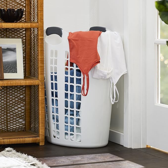 Gracious Living Easy Carry Flex Hamper, Large 87.5 Liter Lightweight Plastic - Image 6