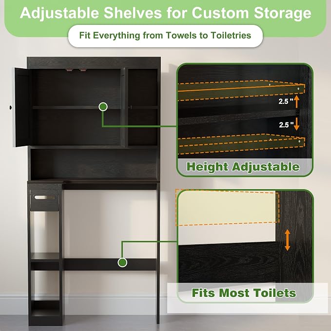 Over The Toilet Storage Cabinet - Image 9