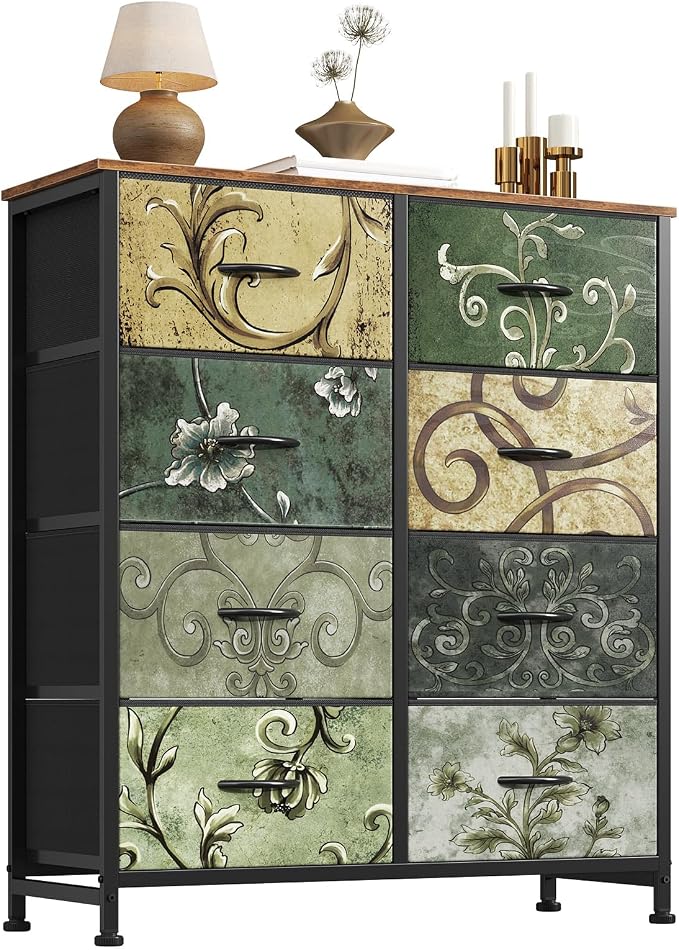 Sweetcrispy 8 Drawer Dresser for Bedroom, Organizer Storage Drawers | Fabric by Sweetcrispy