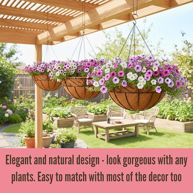 LaLaGreen Hanging Planter for Outdoor Plants Hanging Baskets - Image 7
