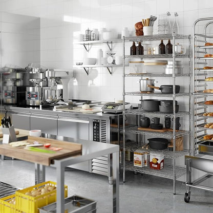 18" Deep x 30" Wide x 74" Height Wire Shelving Kit | 8-Tier | NSF Commercial - Image 4