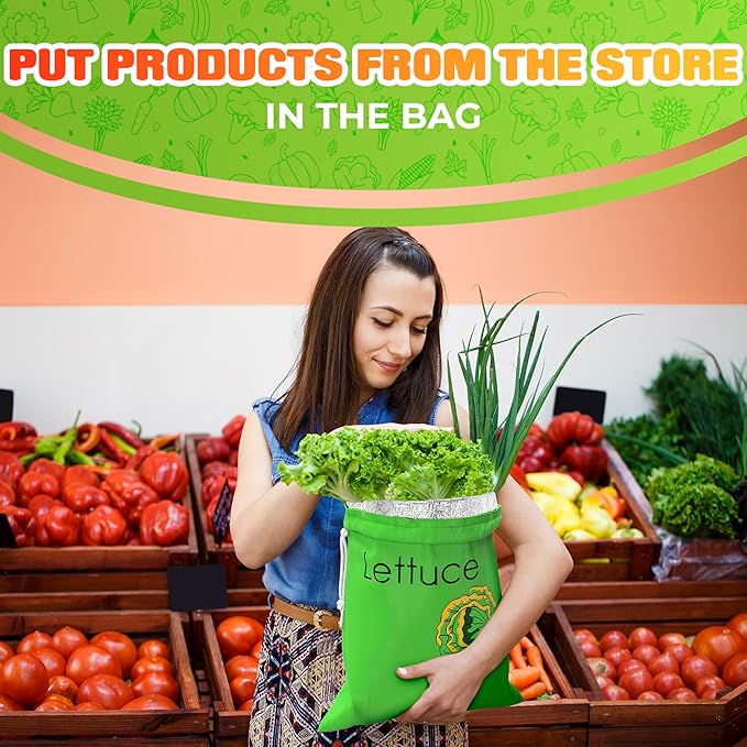 Banana & Lettuce Fresh Reusable Produce Bags – Vegetable & Fruit Storage Bags - Image 7