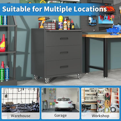 Metal Tool Cabinet, Garage Storage Cabinet System, Wall Cabinet & Locking - Image 4