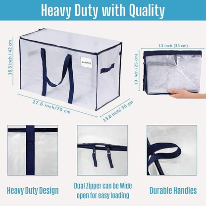 VENO 10 Pack Moving Bags and Large Christmas Storage Bins - Image 3