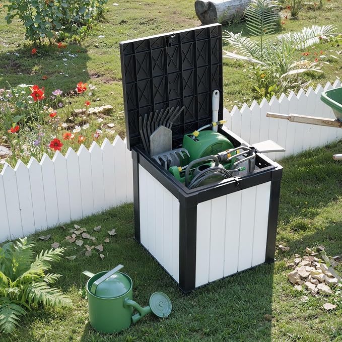 50 Gallon Deck Box, Resin Outdoor Storage Box - Image 5