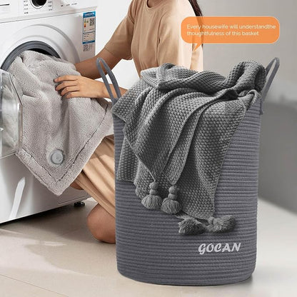 large tall sturdier Laundry Hamper Basket Woven Storage Baskets - Image 4