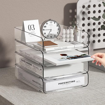 4-Tier Acrylic Paper Tray Organizer - Image 6