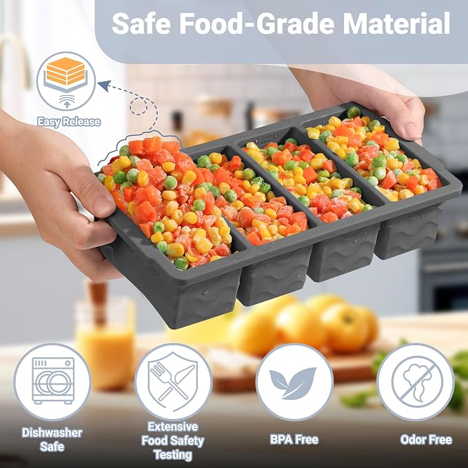 Silicone Freezer Trays with Lid - Image 4