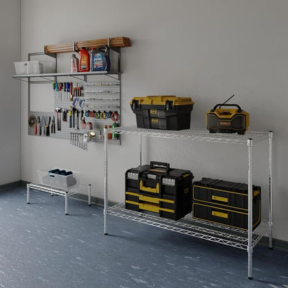 21" Deep x 48" Wide x 34" Height Wire Shelving Kit | 2-Tier | NSF Commercial - Image 2