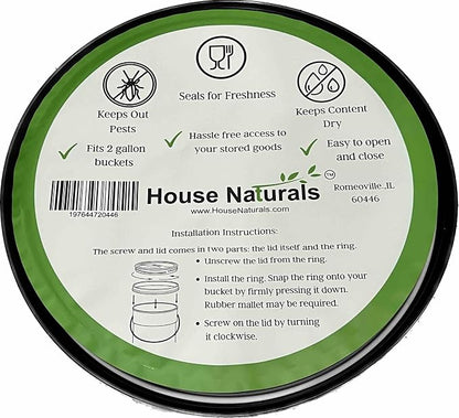 House Naturals Food Grade 2 Gallon Plastic Bucket - Image 5