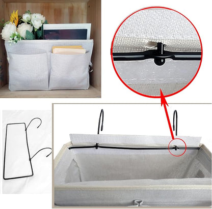 Bedside Caddy Organizer & Bedside Storage Basket Multi-Function Organizer - Image 2