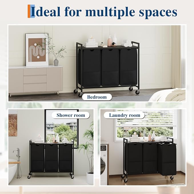 Garvee Rolling Laundry Hamper - Image 4