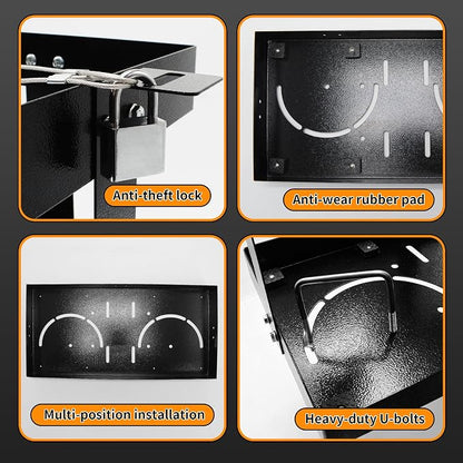 Fuel Jug Holder Gas Can Rack for Trailer, 5 Reinforced Supports Fits Two 5 - Image 6