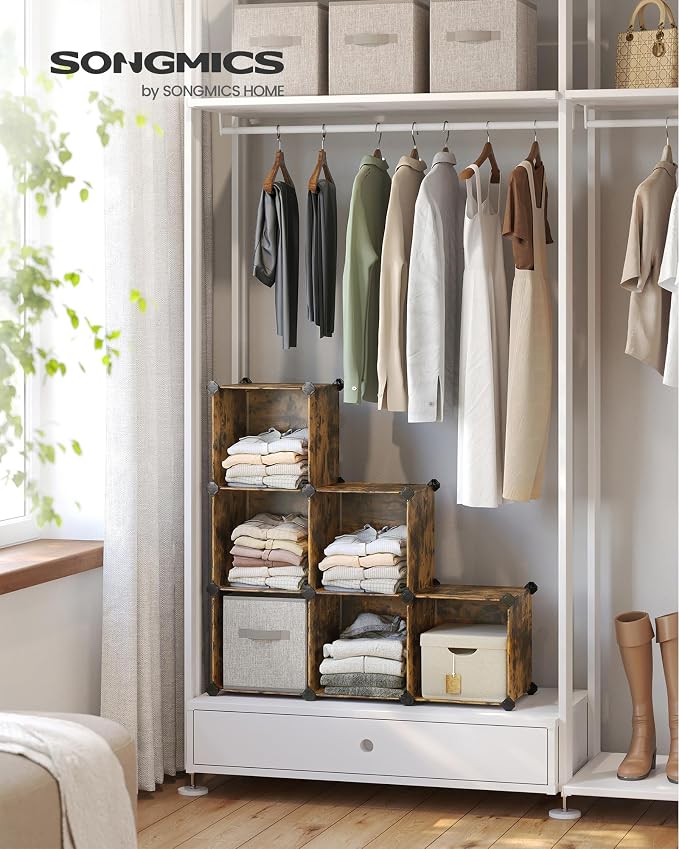 SONGMICS 6 Cube Storage Organizer, Modular Bookshelf, DIY Closet Organizers and - Image 2