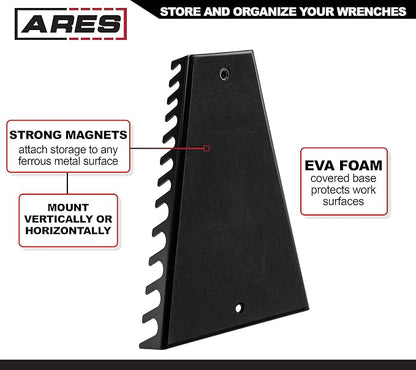 ARES 62006-12-Slot Metal Magnetic Wrench Organizer - Image 4