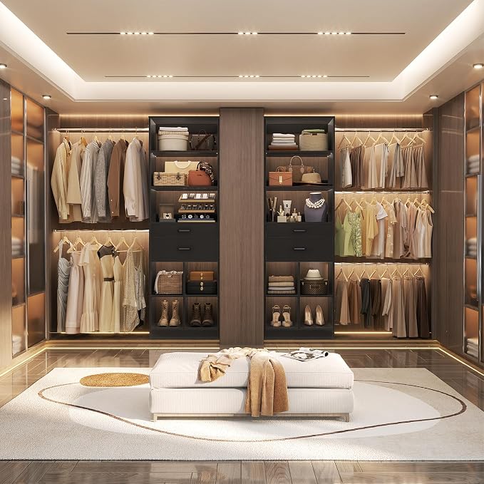 Besiost Closet System, 4-8 FT Closet Organizer Tower - Image 5