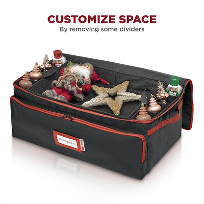 Premium Christmas Ornament Storage Box – Holds up to 72-3” Ornaments + 6 Side - Image 8