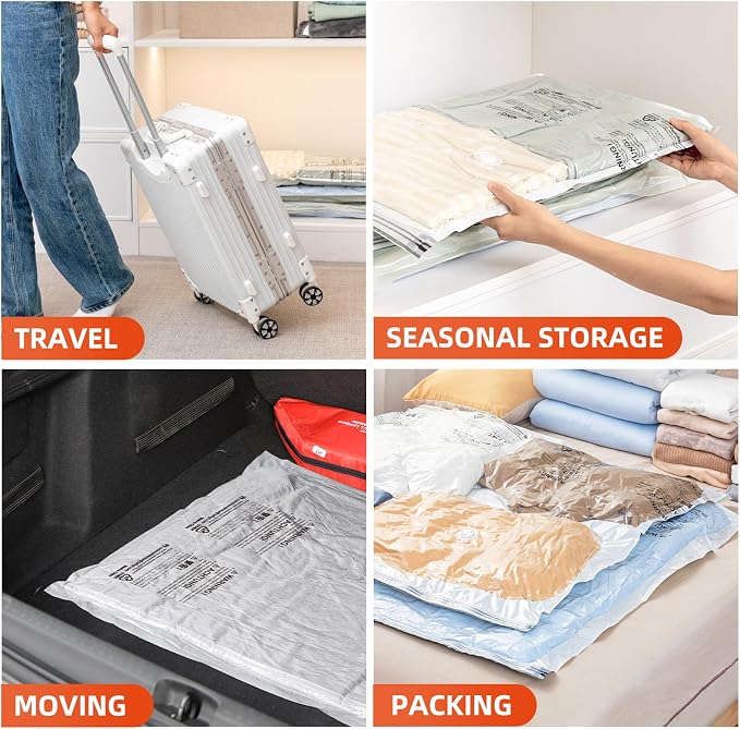 TAILI 10 Pack Vacuum Storage Bags, Jumbo Size, Vacuum Seal Bag - Image 9