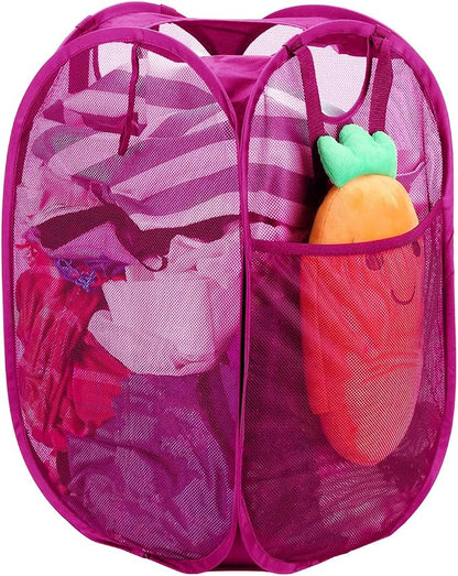 Strong Mesh Pop-up Laundry Hamper, Quality Laundry Basket by HOUSEAGAIN
