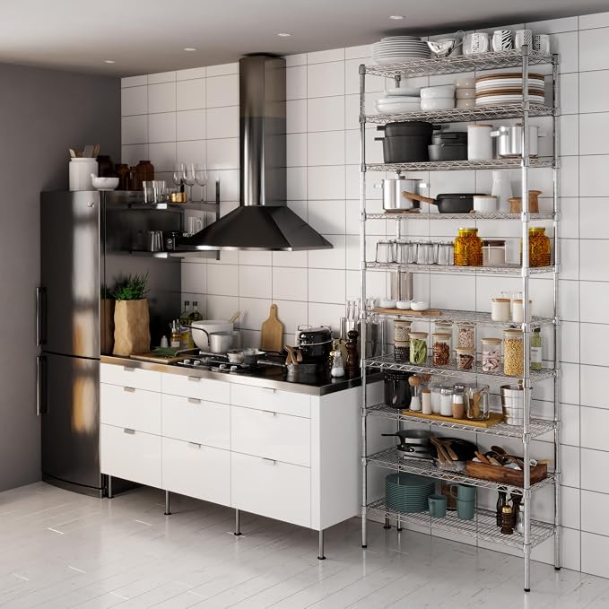 14" Deep x 36" Wide x 96" Height Wire Shelving Kit | 10-Tier | NSF Commercial - Image 6