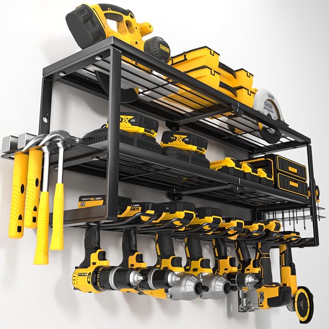 YYR Heavy Duty Power Tool Organizer Wall Mount, Cordless Drill Hanger Storage by YYR