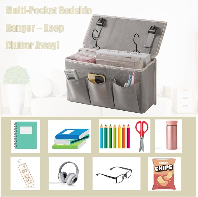 Bedside Caddy/Bedside Storage Organizer Hanging Bag - Image 6