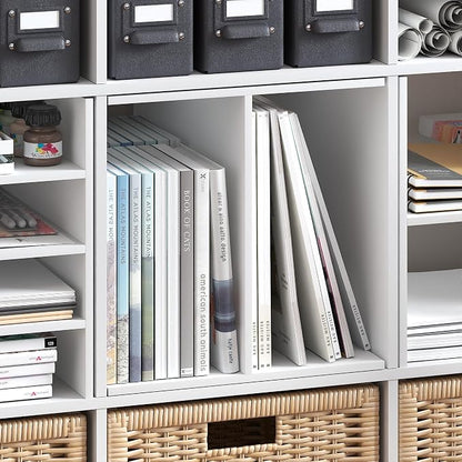 Furinno Cubicle Cube Insert, H-Shelf Cube Organizer, 2-Tier Shelf Accessory - Image 7