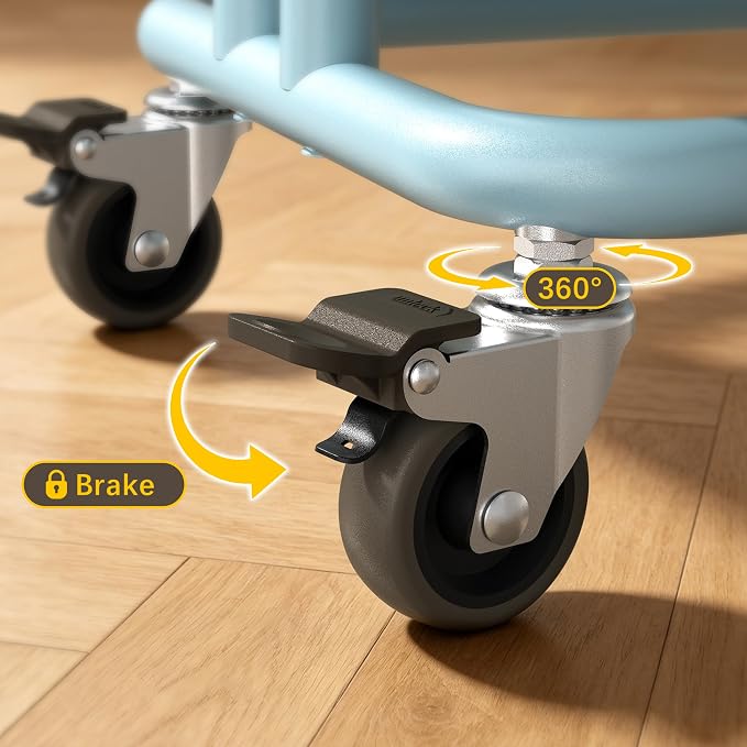 3 Tier Rolling Cart Metal Utility Cart - Image 5