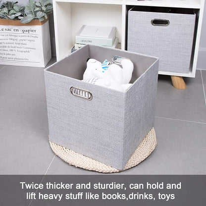 11 Inch Cube Storage Bins for Organization, Fabric Storage Cubes Closet Storage - Image 6