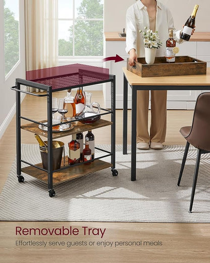 VASAGLE Kitchen Serving Cart - Image 3