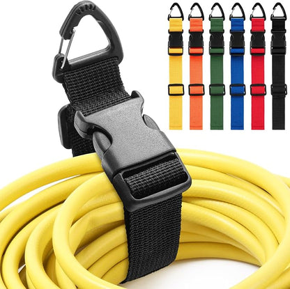 6 Pack 17 Inch Adjustable Extension Cord Holder Organizer by Wowangce