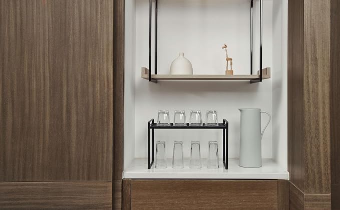 2Pack Kitchen Cabinet Shelf Counter Organizer Rack Pantry Storage Bathroom - Image 7