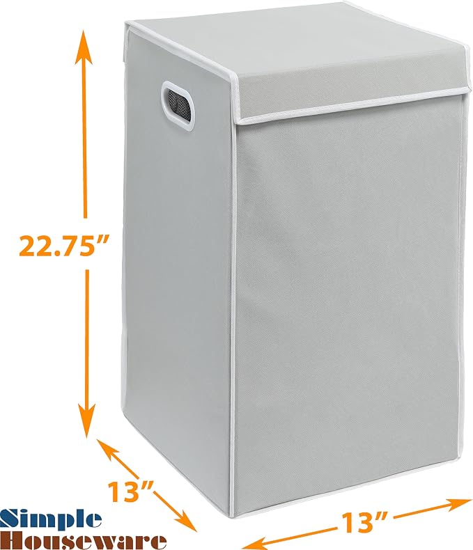 Simple Houseware Foldable Laundry Hamper Basket - Image 5