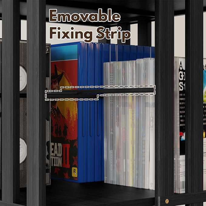 XIMN 360° Rotating Bamboo CD/DVD Shelf - Image 8