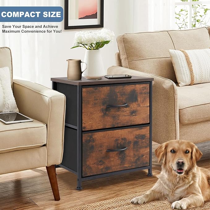 DUMOS Nightstand Small Dresser - Image 2