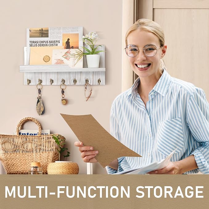 Rebee Vision Farmhouse Key and Mail Holder - Image 3